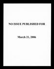 No Issue Published, March 21, 2006
